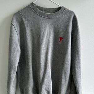 Ami Paris Ami de Coeur cotton sweatshirt - Grey